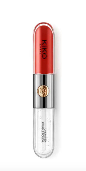 Kiko Milano dvipusis lūpų blizgis spalva 107 Cherry Red