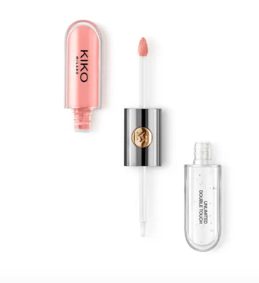 Kiko Milano dvipusis lūpų blizgis spalva 101 Soft Rose