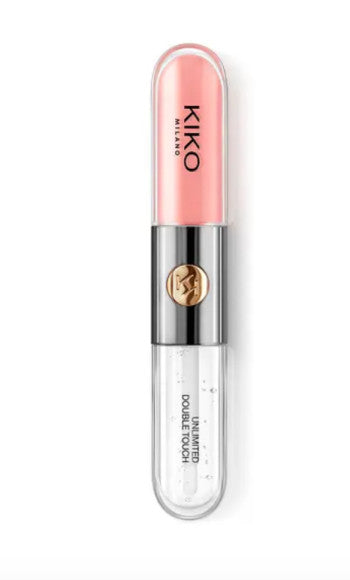 Kiko Milano dvipusis lūpų blizgis spalva 101 Soft Rose