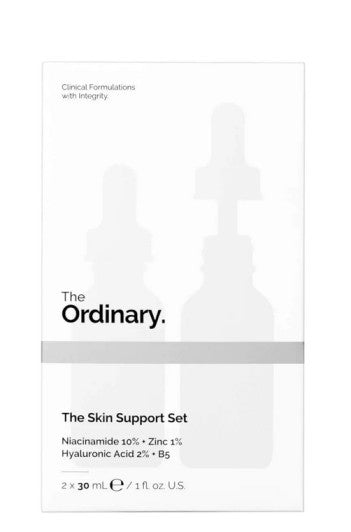 The Ordinary veido priežiūros serumų rinkinys: hialurono ir niacinamido serumai