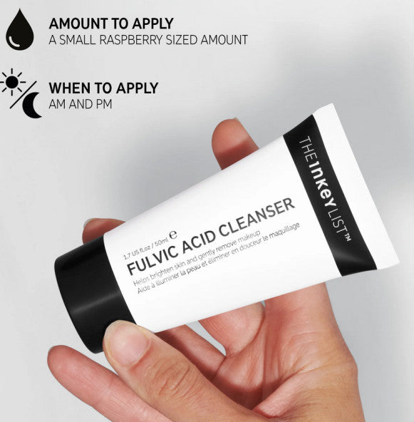 The Inkey List Fulvic acid brightening veido prausiklis, 50ml