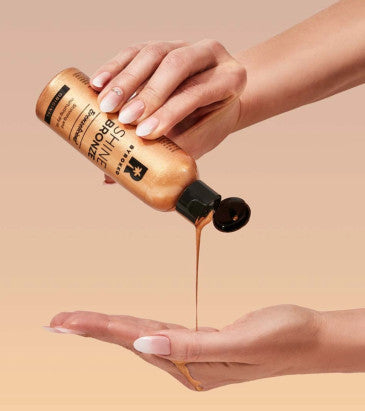 Byrokko Shine Bronze Shimmering Oil sausas bronzinantis aliejus, 100 ml
