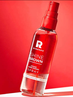 Byrokko Shine Brown Watermelon two-phase spray dvifazis purškiklis greitam įdegiui, 104 ml
