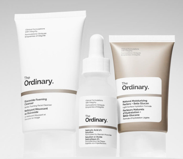 Veido priežiūros rinkinys The Ordinary Clear Set: prausiklis, 50 ml + serumas, 30 ml + kremas, 30 ml