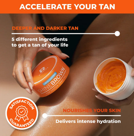 SHINE BROWN BETA CAROTENE TANNING MAXIMISER įdegį skatinantis kremas, 210 ml