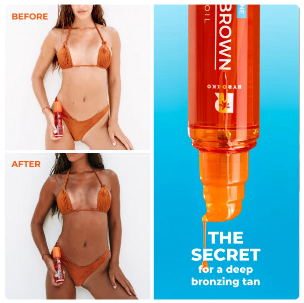 Byrokko Shine Brown Betta Carotene Tanning Oil intensyviam ir giliam įdegiui skirtas aliejus, 150 ml