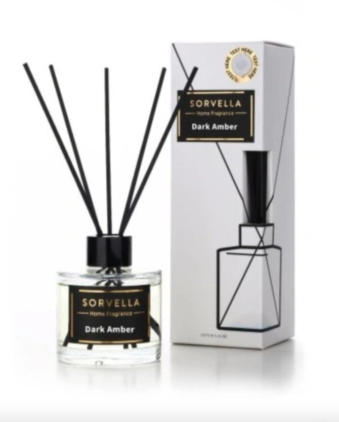 Sorvella namų kvapai su lazdelėmis, Dark Amber aromatas, 120 ml