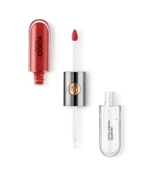 Kiko Milano dvipusis lūpų blizgis spalva 106 Satin Ruby Red