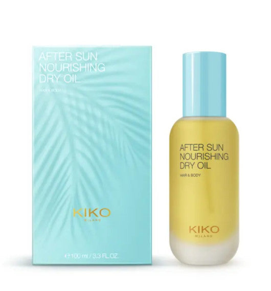 Kiko Milano drėkinantis ir maitinantis sausas aliejus plaukams ir kūnui po saulės, 100 ml