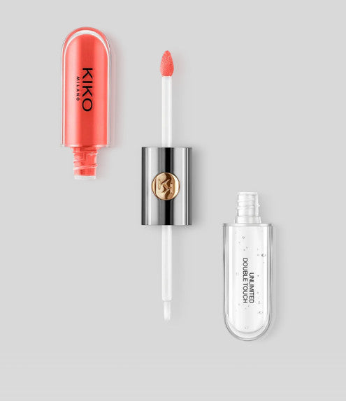 Kiko Milano dvipusis lūpų blizgis spalva 114 Orange Red