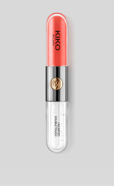 Kiko Milano dvipusis lūpų blizgis spalva 114 Orange Red