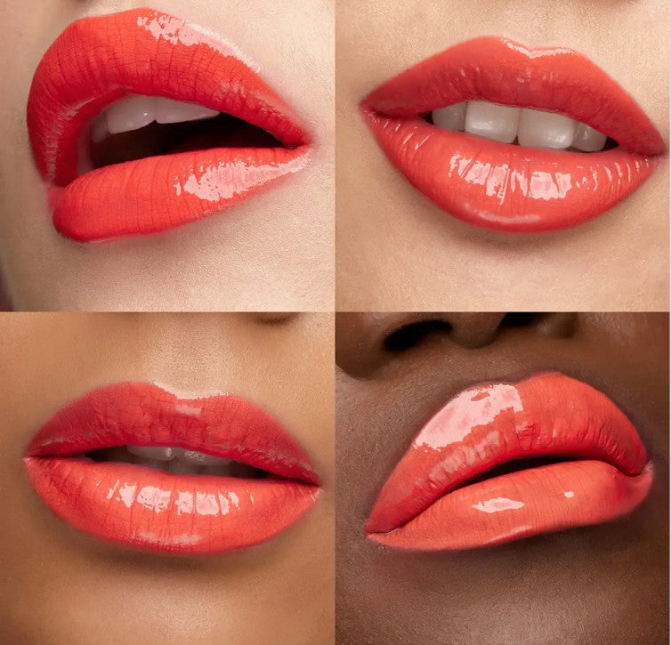Kiko Milano dvipusis lūpų blizgis spalva 114 Orange Red