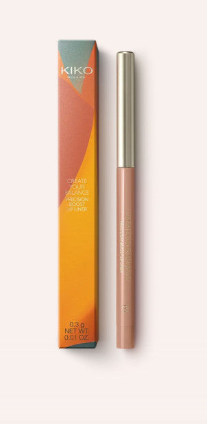 Kiko Milano Create Your Balance ilgai išliekantis vandeniui atsparus lūpų pieštukas spalva 01 Fiery Elegance
