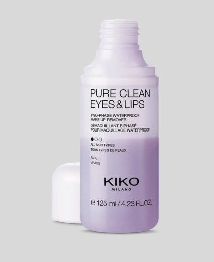 Kiko Milano makiažo valiklis akims ir lūpoms Pure Clean Eyes & Lips 125ml