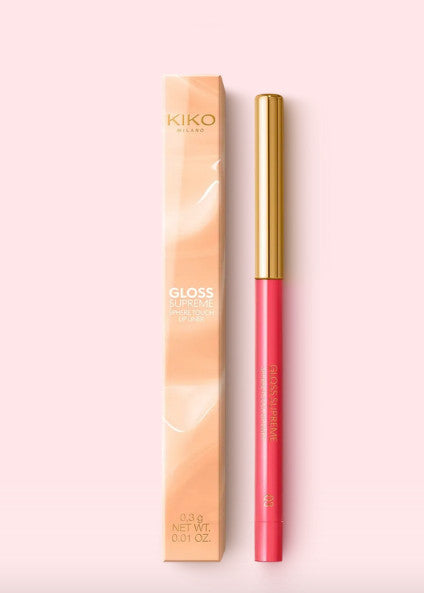 Kiko Milano Gloss Supreme 12 valandų išliekantis lūpų pieštukas spalva 03 Dazzling Coral