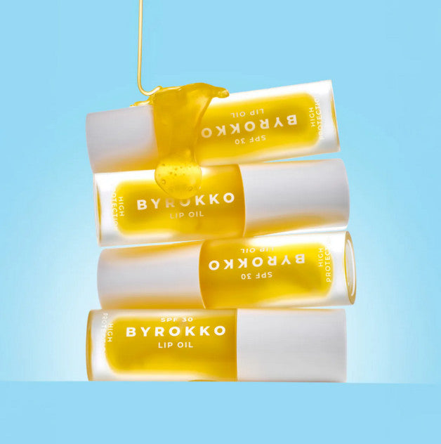 Byrokko Shine Brown prabangus drėkinantis lūpų aliejus su SPF30