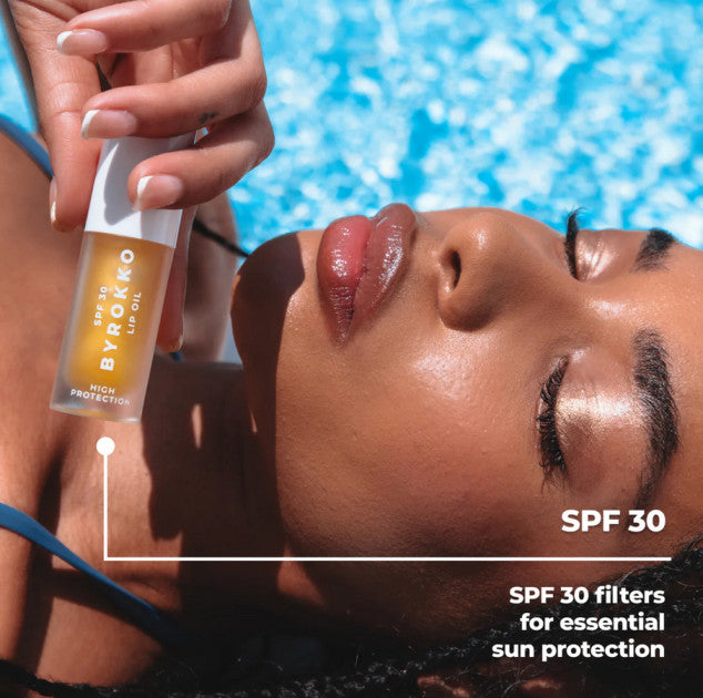 Byrokko Shine Brown prabangus drėkinantis lūpų aliejus su SPF30