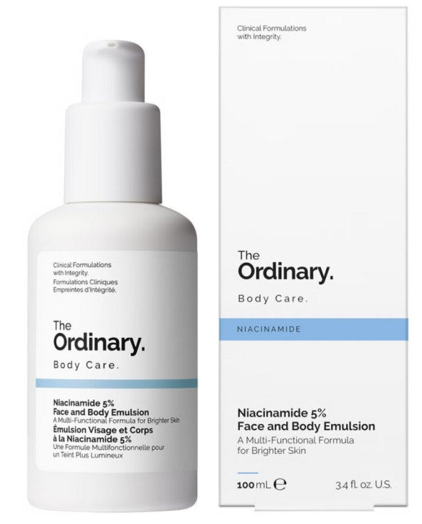 The Ordinary glotninanti ir stangrinanti niacinamido 5% veido ir kūno emulsija, 100 ml