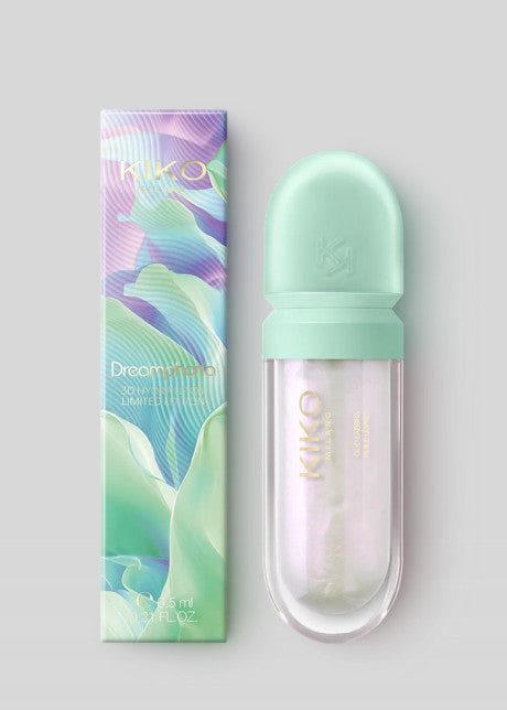 Kiko Milano Dreamphoria 3D drėkinantis lūpų aliejus spalva 01 Frosted Lilac
