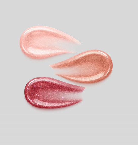 Kiko Milano mini lūpų blizgių rinkinys: 3 drėkinamieji lūpų blizgesiai su apimties suteikiančiu 3D efektu