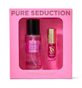 Victoria's Secret rinkinys: Pure Seduction mini kūno dulksna ir maitinantis lūpų aliejus