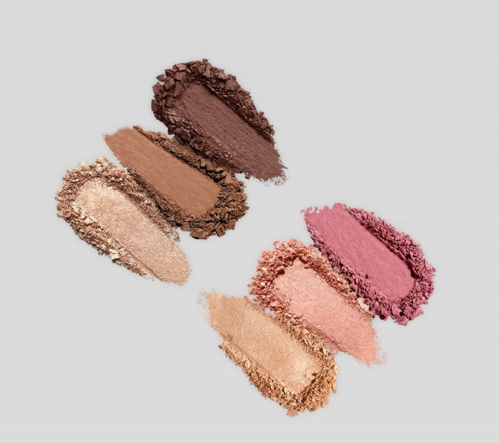 Kiko Milano Irresistible total look veido paletė su 2 bronzantais, 2 skaistalais ir 2 highlighteriais, atspalvis 02