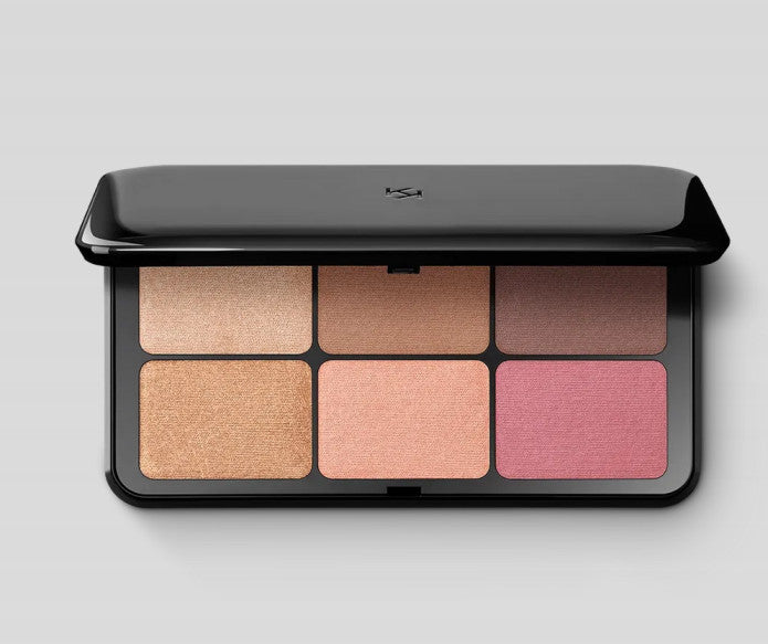 Kiko Milano Irresistible total look veido paletė su 2 bronzantais, 2 skaistalais ir 2 highlighteriais, atspalvis 02