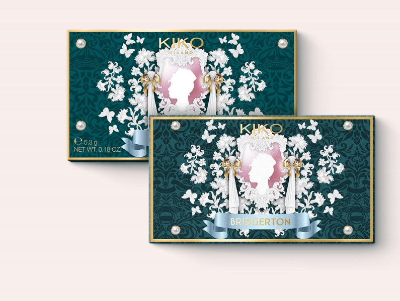 Kiko Milano Bridgerton Bouquet skaistalų ir highliterio paletė, atspalvis 01