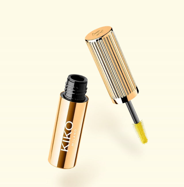 Kiko Milano Juicy Fizz apimtį suteikiantis spalvotas blakstienų tušas, atspalvis 02 Juicy Tangerine