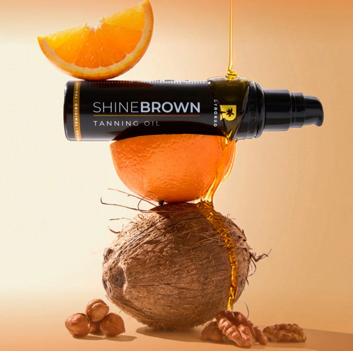 Byrokko Shine Brown Original Oil įdegį skatinantis aliejus, 150 ml