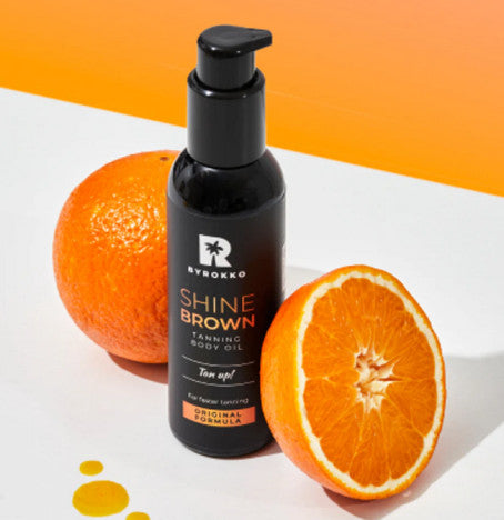 Byrokko Shine Brown Original Oil įdegį skatinantis aliejus, 150 ml