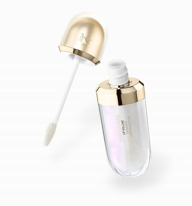 Kiko Milano „Hug Couture“ apimties suteikiantis, blizgus riboto leidimo „Lip Volume Shimmery“ lūpų blizgis, atspalvis 01