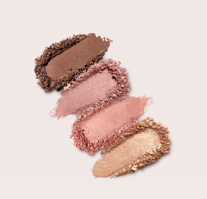 Kiko Milano „Hug Couture Bouncy Mates“ 4 spalvų akių šešėlių paletė, atspalvis 01