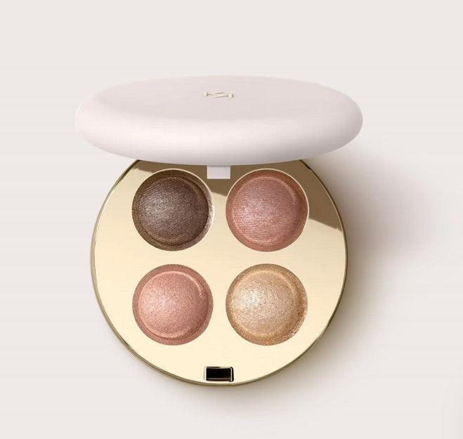 Kiko Milano „Hug Couture Bouncy Mates“ 4 spalvų akių šešėlių paletė, atspalvis 02
